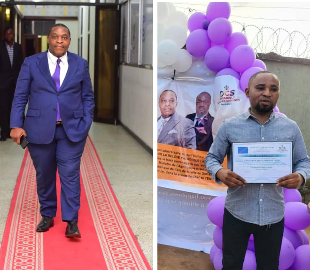 Nord-Kivu : l'honorable député national Charles Kakule Sabungo reçoit un diplôme de mérite pour son engagement humanitaire et son plaidoyer en faveur des victimes de la guerre