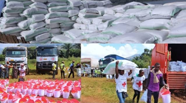 Kalehe : Le CICR apporte une aide  aux déplacés de guerre